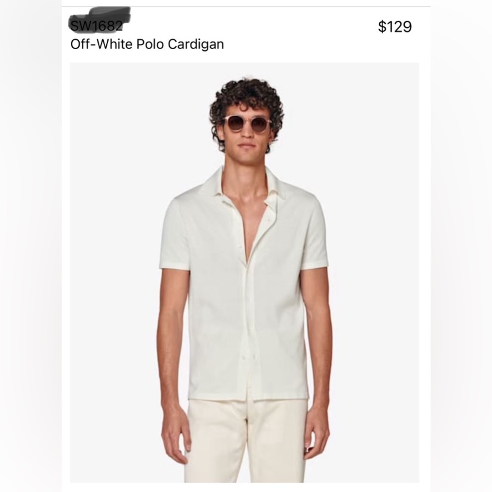 Suitsupply Off-White Casual Button Down Shirt